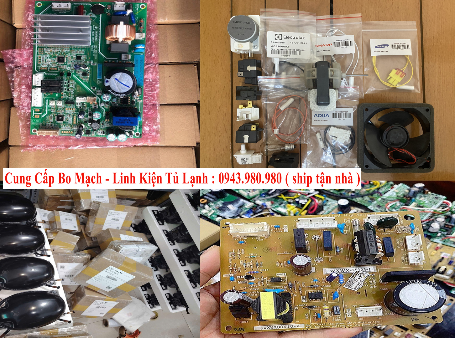 bán bo mạch linh kiện tủ lạnh tại quận từ liêm